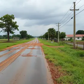 melhorias nas estradas da zona rural